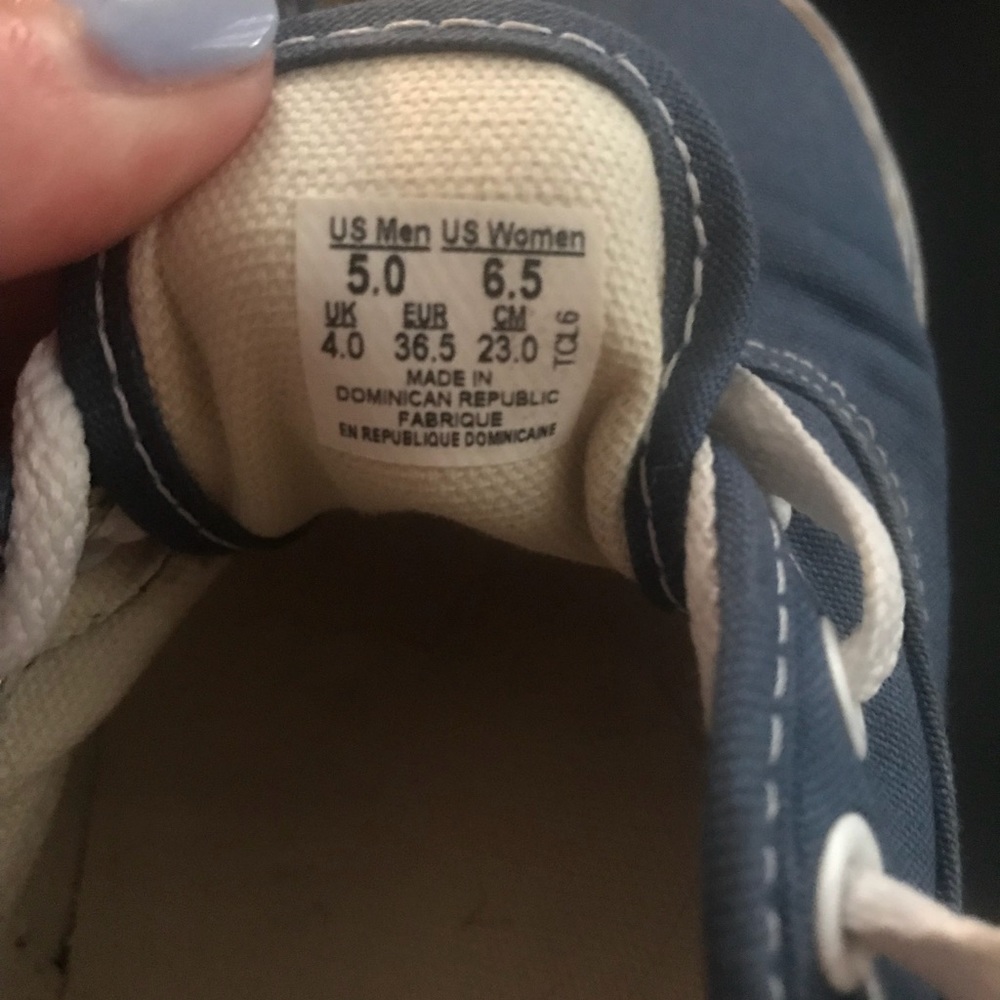 Lightly Used Navy Blue Lace Ups